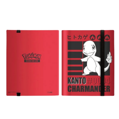 POKEMON ALBUM 9 TASCHE LIMITED EDITION KANTO #004 CHARMANDER CHIUSURA CON ELASTICO