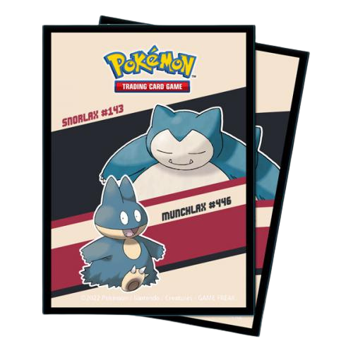 Pokemon Proteggi Carte Standard Snorlax/Munchlax 65 Bustine