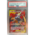 POKEMON CHARIZARD & BRAIXEN GX #212 TAG TEAM SUN & MOON COSMIC ECLIPSE ENG PSA 9
