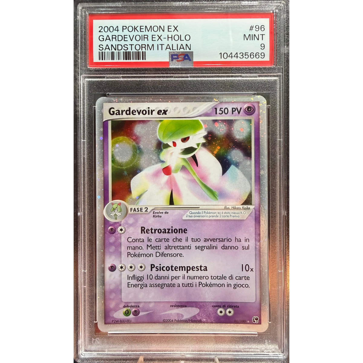 POKEMON GARDEVOIR EX HOLO #96 SANDSTORM ITA POKEMON EX PSA 9