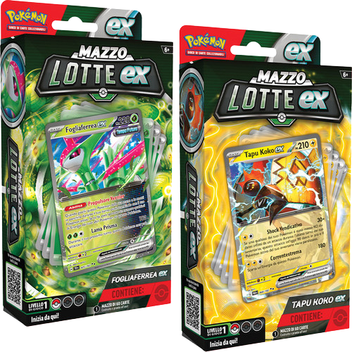 POKEMON MAZZO LOTTE EX FOGLIAFERREA EX & TAPU-KOKO EX