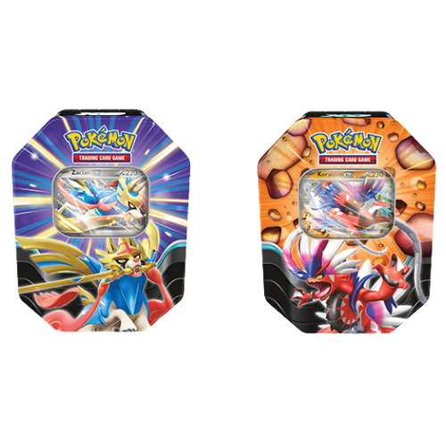 POKEMON TIN LEGGENDE SOVRANE ZACIAN EX & KORAIDON EX (IT)