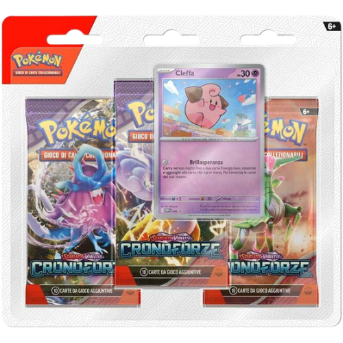 SCARLATTO E VIOLETTO CRONOFORZE BLISTER 3 PACKS PROMO CARD CLEFFA (IT)