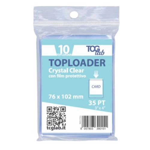 TCG LAB TOPLOADER CRYSTAL CLEAR CON FILM PROTETTIVO